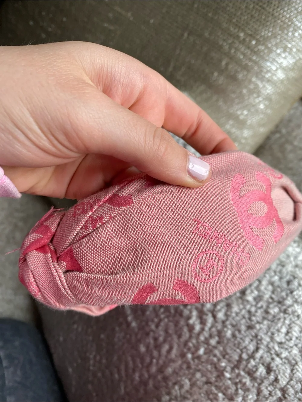 Pink Knotted Fabric Headband - Women Accessories